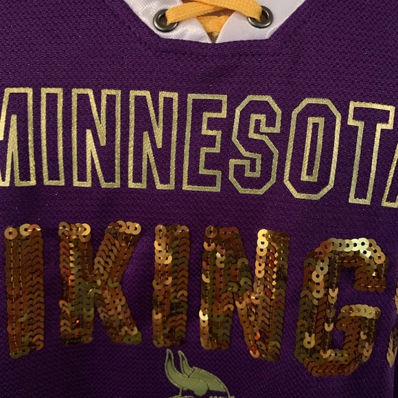 NFL Minnesota Vikings woman’s Jersey ( Extra large) sexy laced up New with tags - Picture 4 of 9